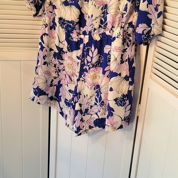 CAROLINA BELL FLORAL LONG SLEEVE SZ10 ROMPERS SHORTS SZ10 - Picture 6 of 10